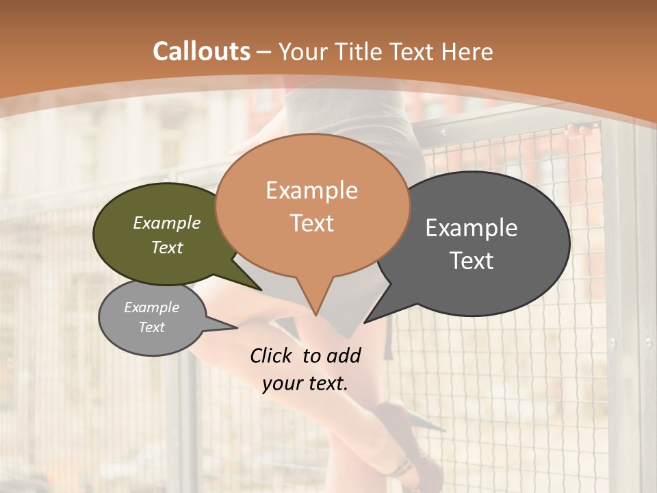 Urban Attractive Skirt PowerPoint Template