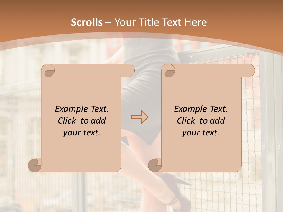 Urban Attractive Skirt PowerPoint Template