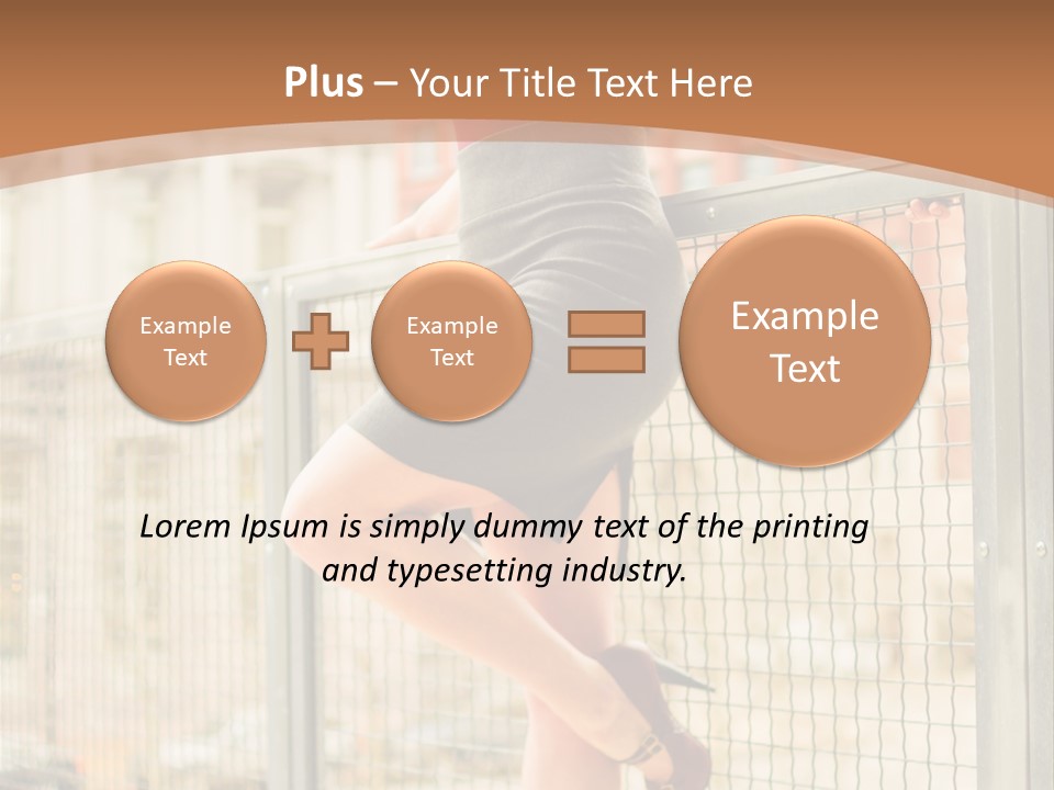 Urban Attractive Skirt PowerPoint Template