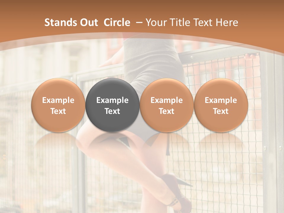 Urban Attractive Skirt PowerPoint Template