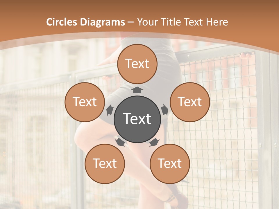 Urban Attractive Skirt PowerPoint Template