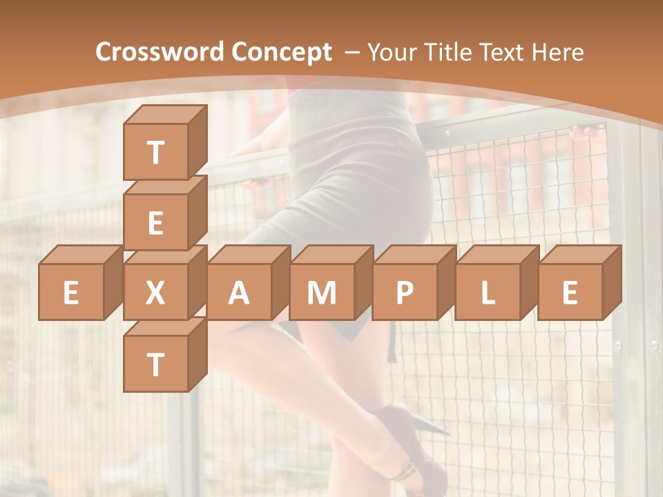 Urban Attractive Skirt PowerPoint Template