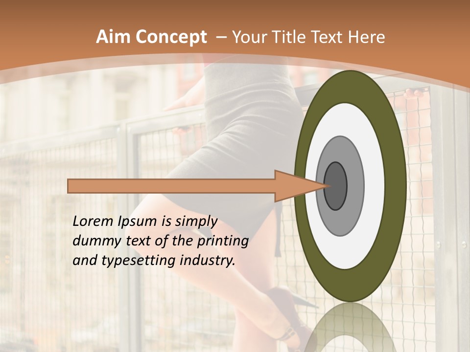 Urban Attractive Skirt PowerPoint Template