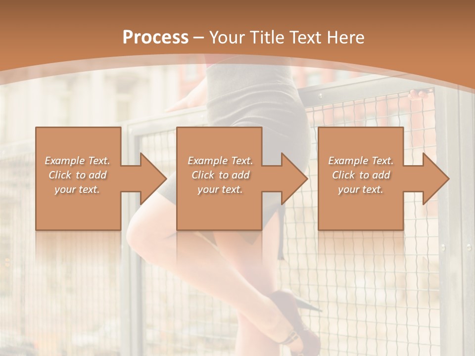 Urban Attractive Skirt PowerPoint Template