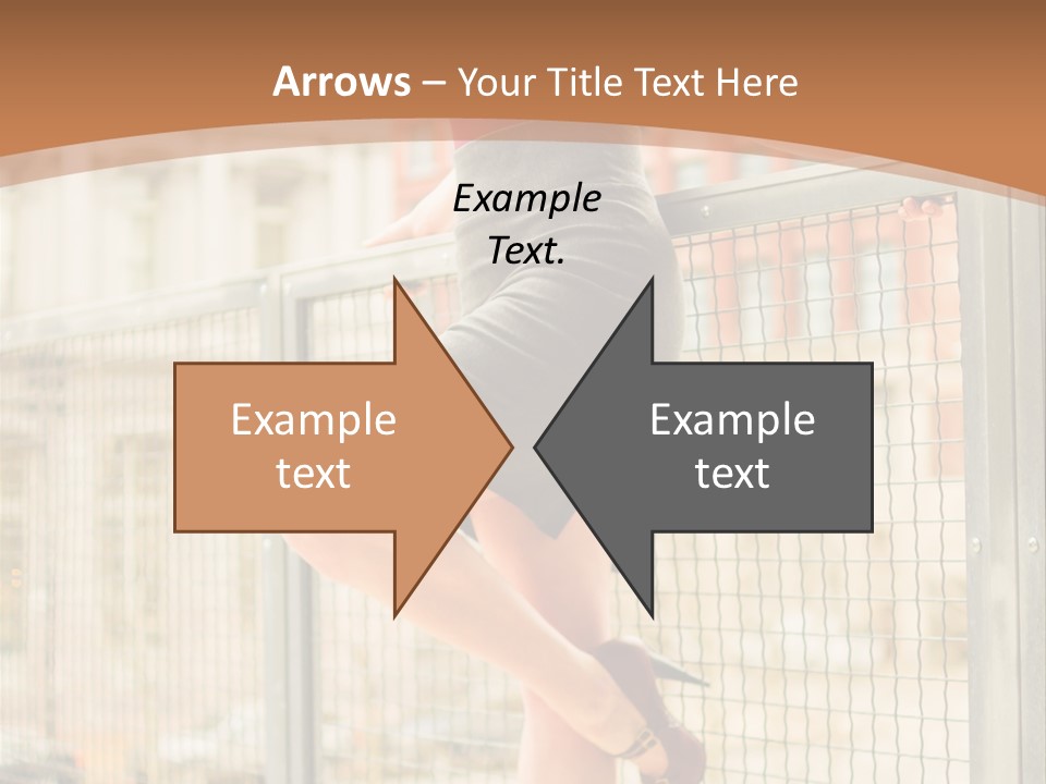 Urban Attractive Skirt PowerPoint Template