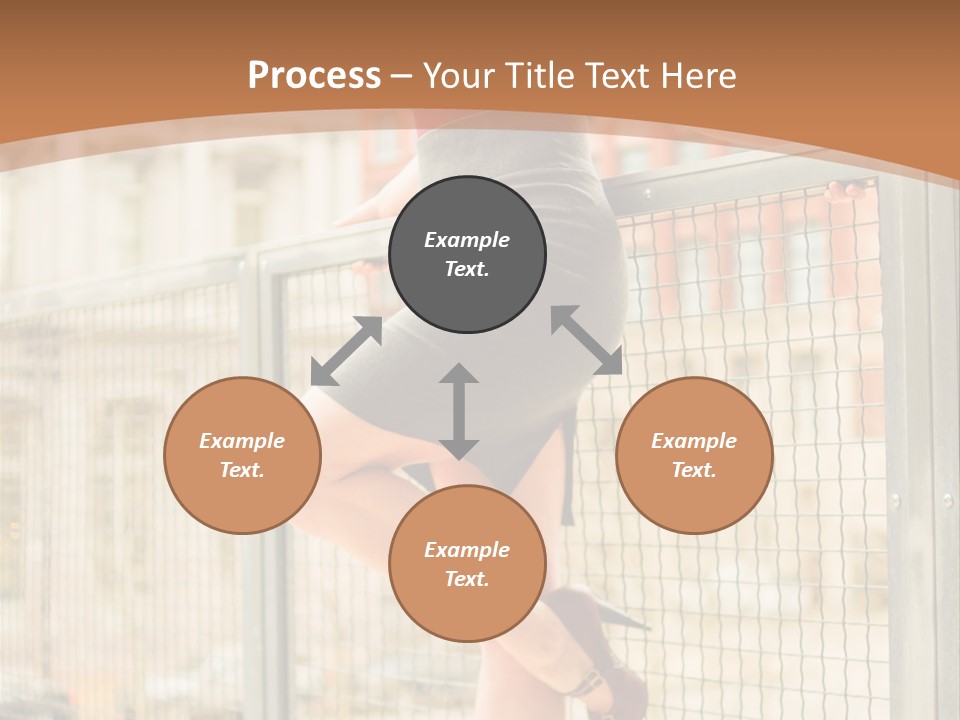 Urban Attractive Skirt PowerPoint Template