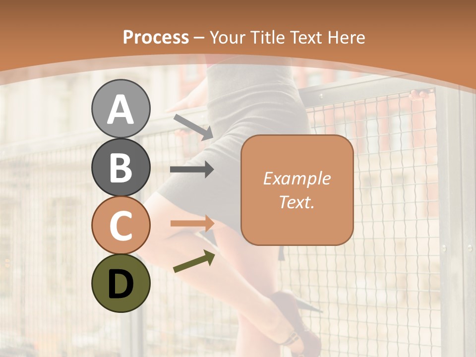 Urban Attractive Skirt PowerPoint Template