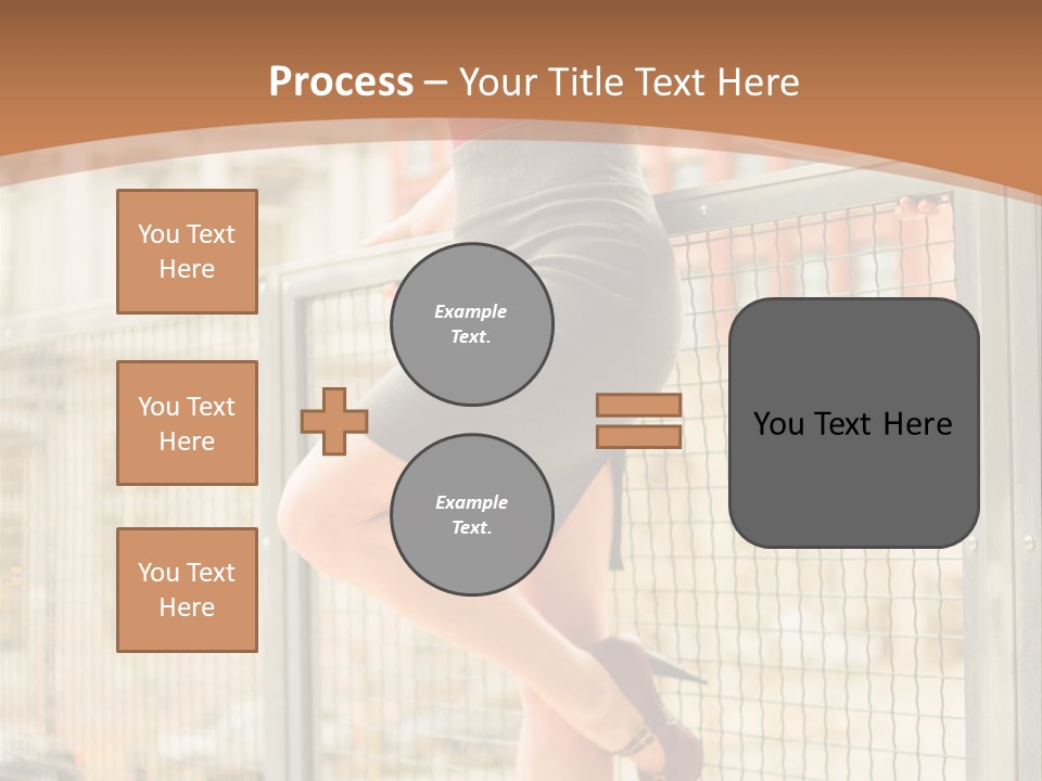 Urban Attractive Skirt PowerPoint Template