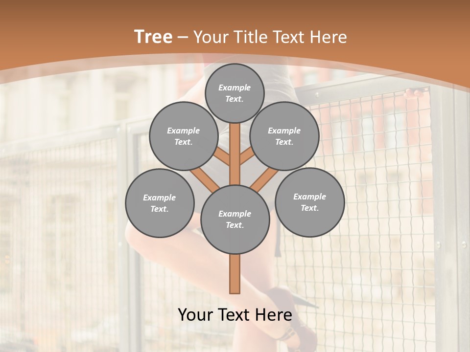 Urban Attractive Skirt PowerPoint Template