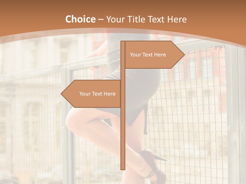 Urban Attractive Skirt PowerPoint Template