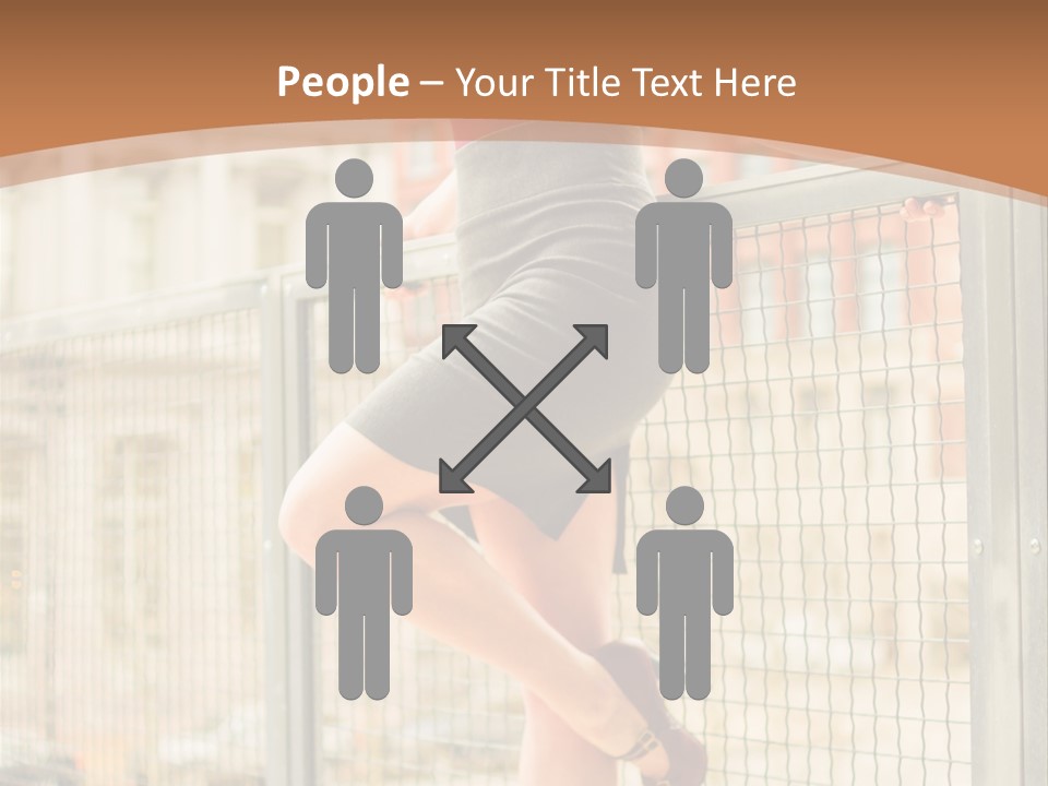 Urban Attractive Skirt PowerPoint Template