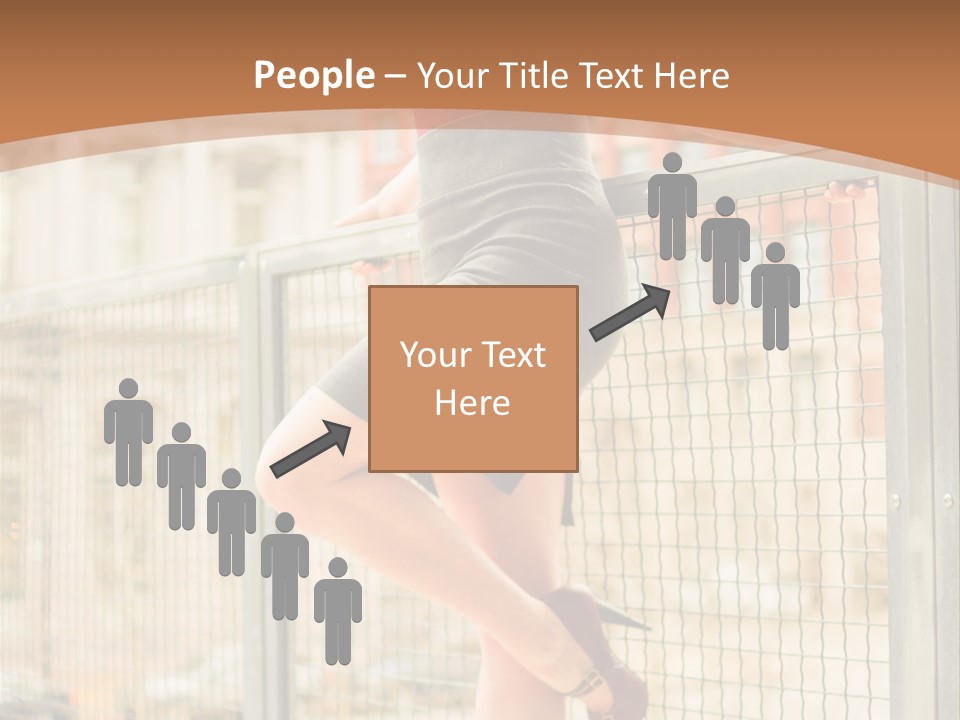 Urban Attractive Skirt PowerPoint Template