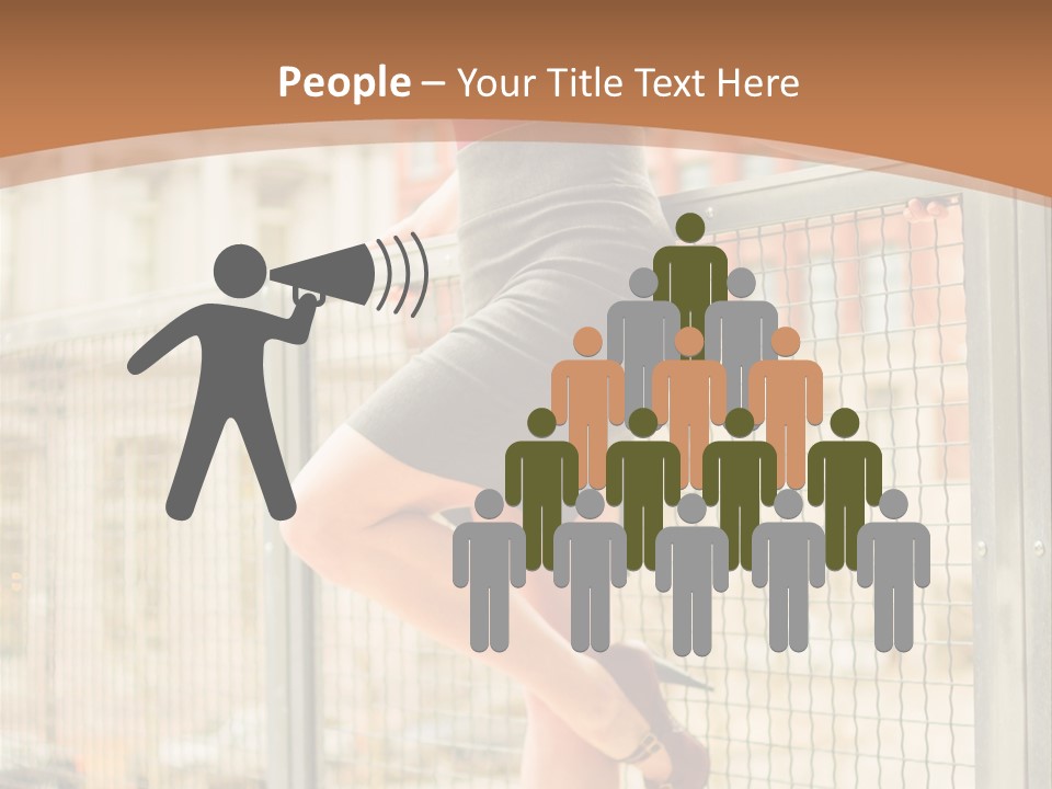 Urban Attractive Skirt PowerPoint Template