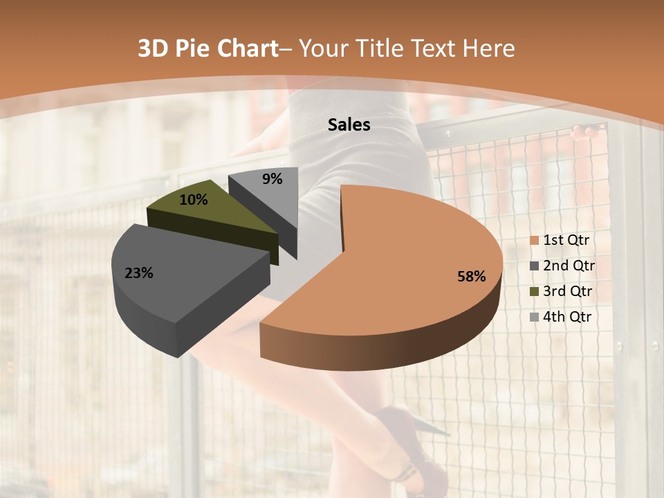Urban Attractive Skirt PowerPoint Template