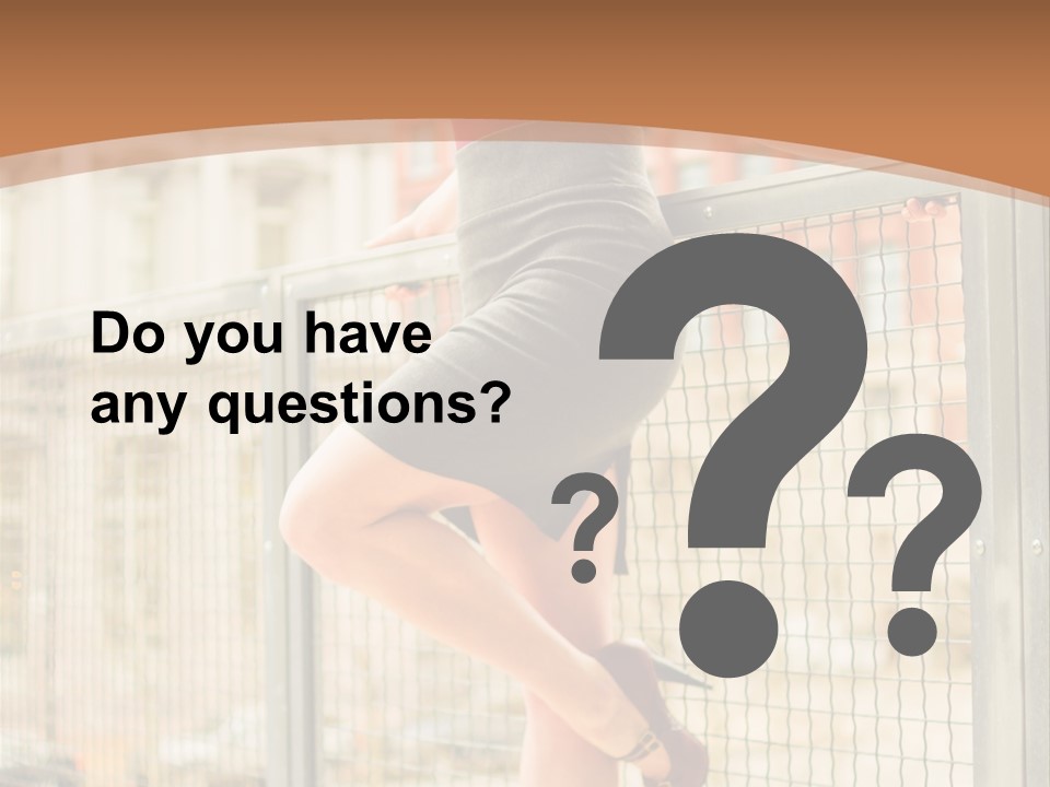 Urban Attractive Skirt PowerPoint Template