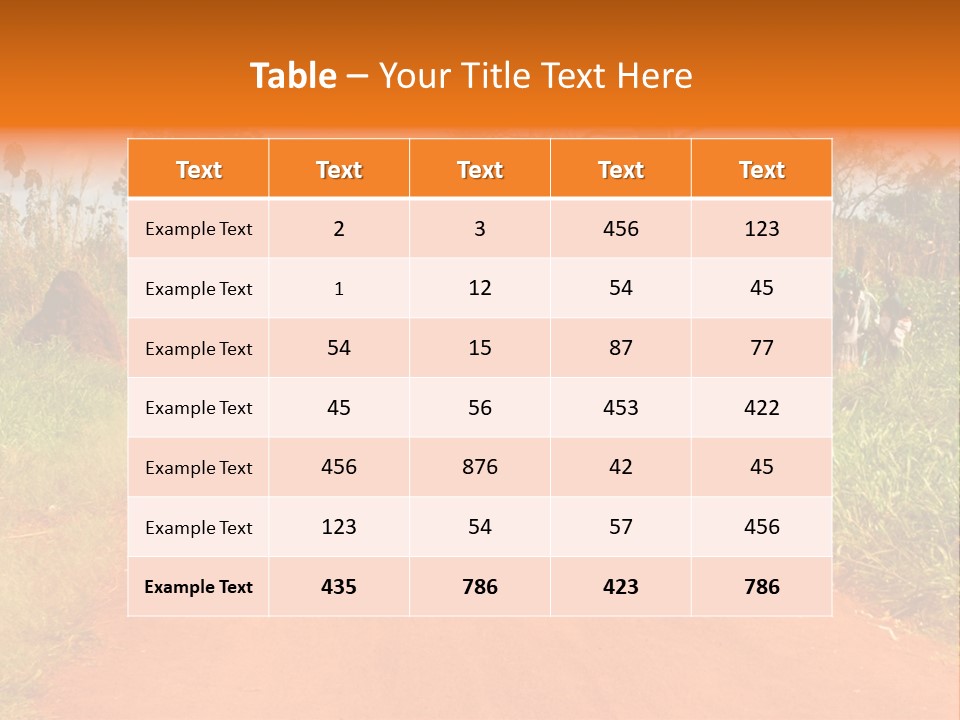 A Group Of People Riding Bikes Down A Dirt Road PowerPoint Template