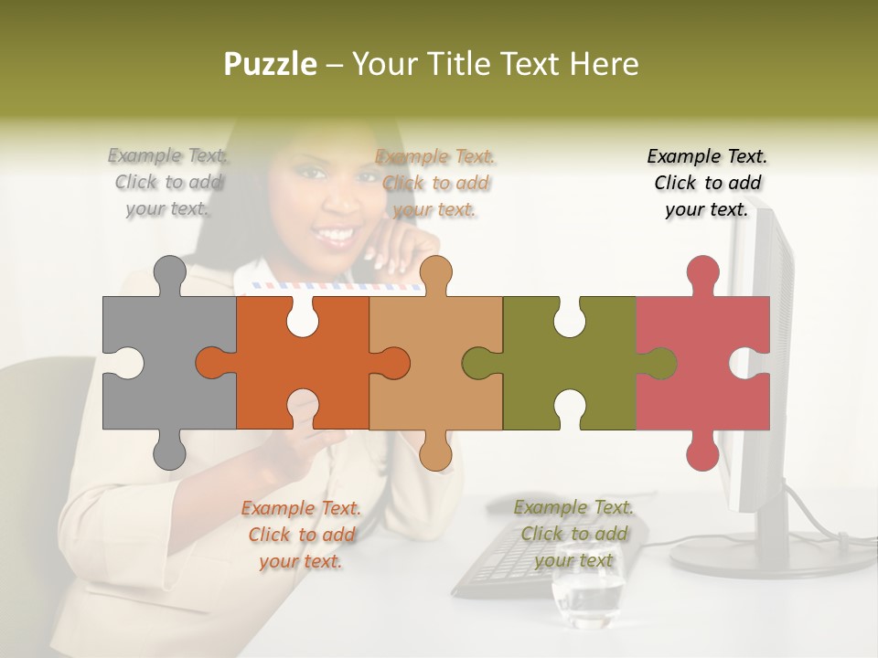 Hand Natural Letter PowerPoint Template