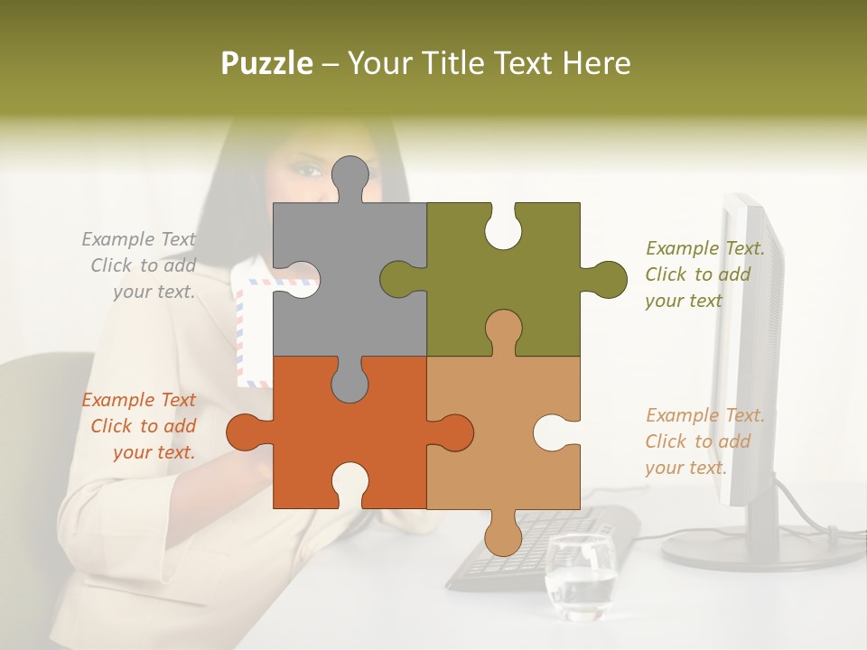 Hand Natural Letter PowerPoint Template