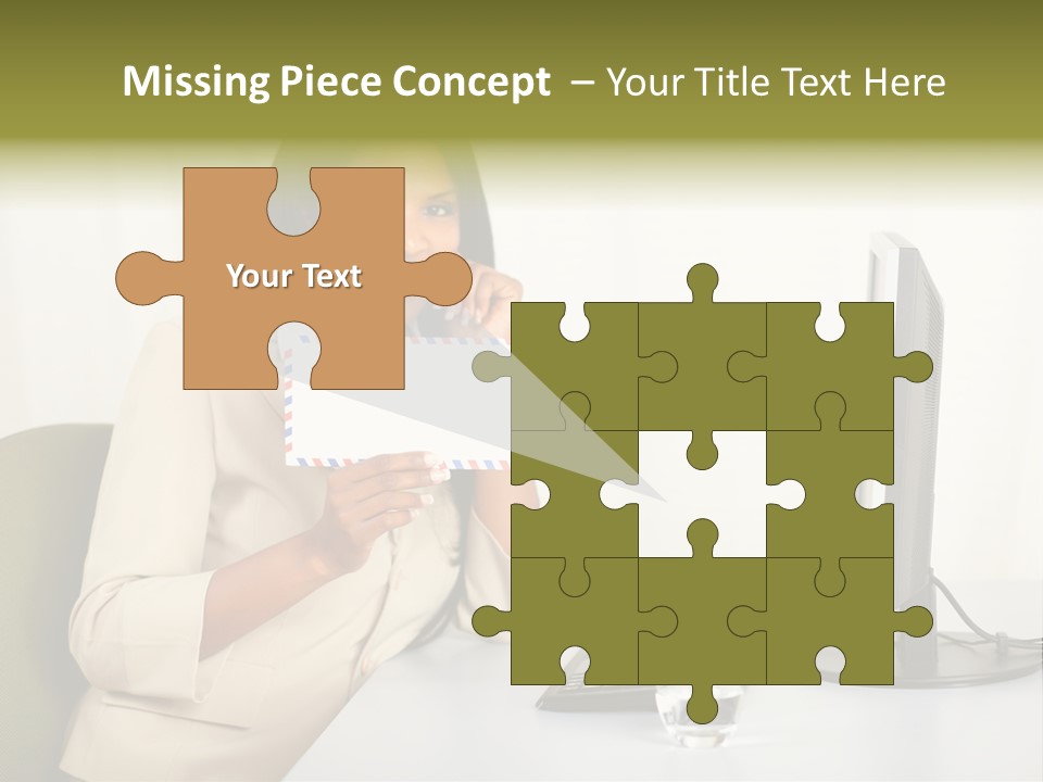 Hand Natural Letter PowerPoint Template