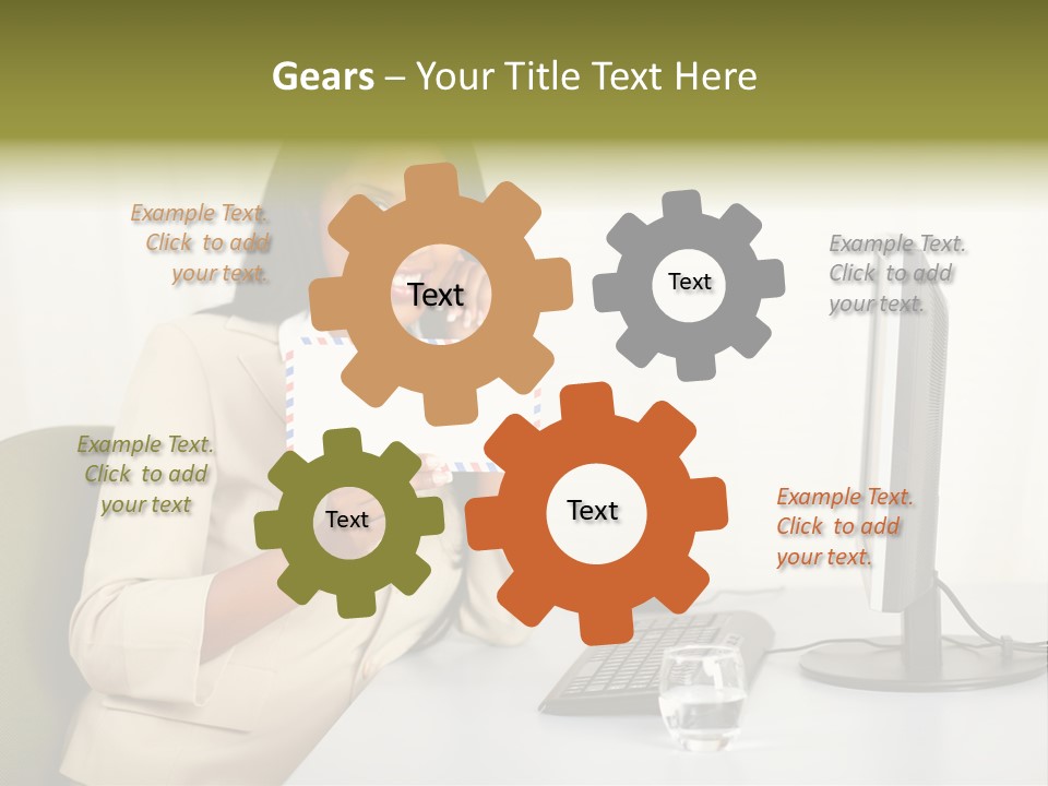 Hand Natural Letter PowerPoint Template