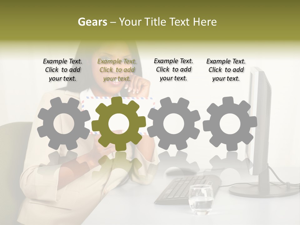 Hand Natural Letter PowerPoint Template