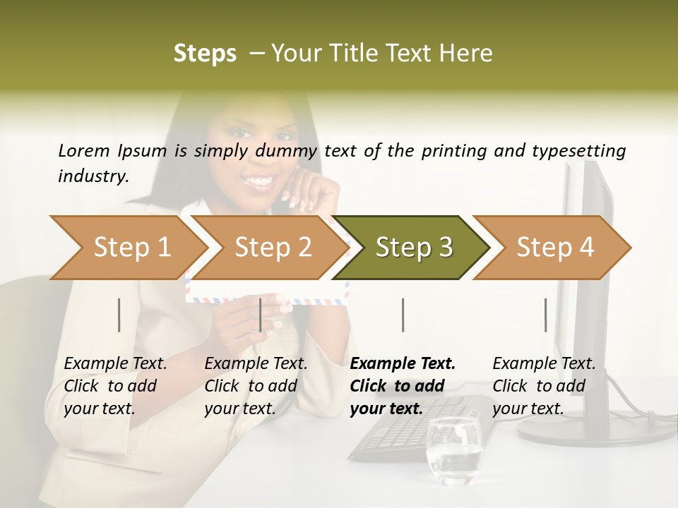 Hand Natural Letter PowerPoint Template