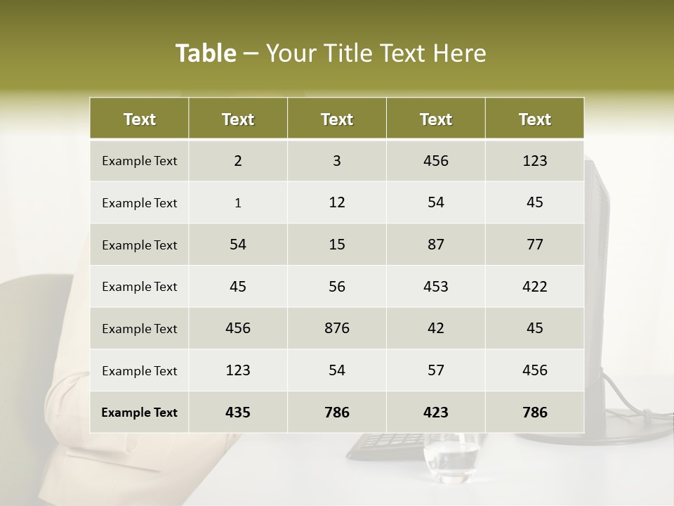 Hand Natural Letter PowerPoint Template