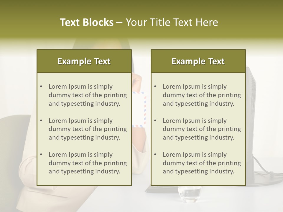 Hand Natural Letter PowerPoint Template