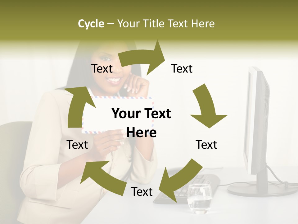 Hand Natural Letter PowerPoint Template