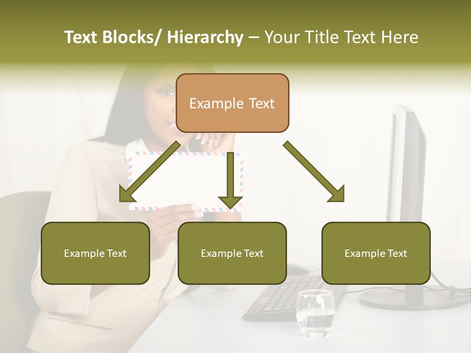 Hand Natural Letter PowerPoint Template