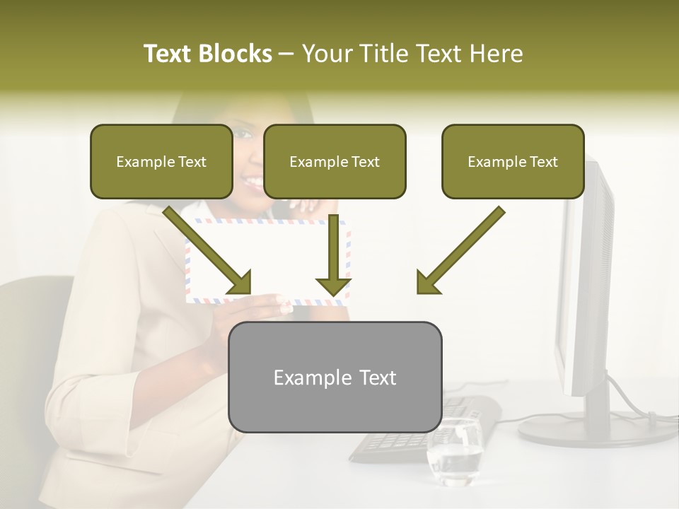 Hand Natural Letter PowerPoint Template