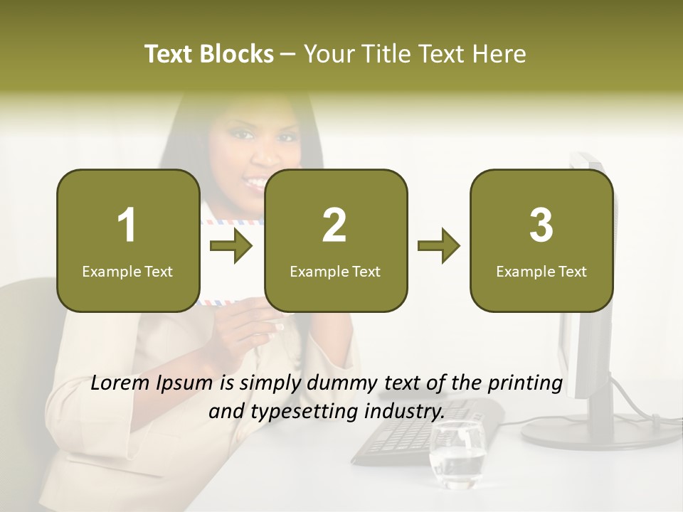 Hand Natural Letter PowerPoint Template