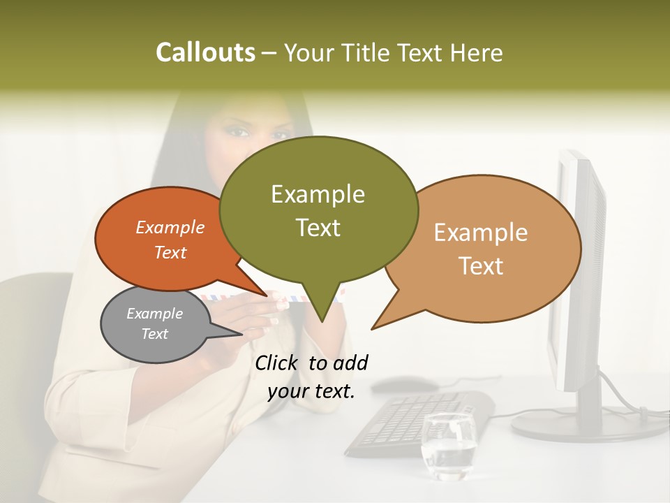 Hand Natural Letter PowerPoint Template