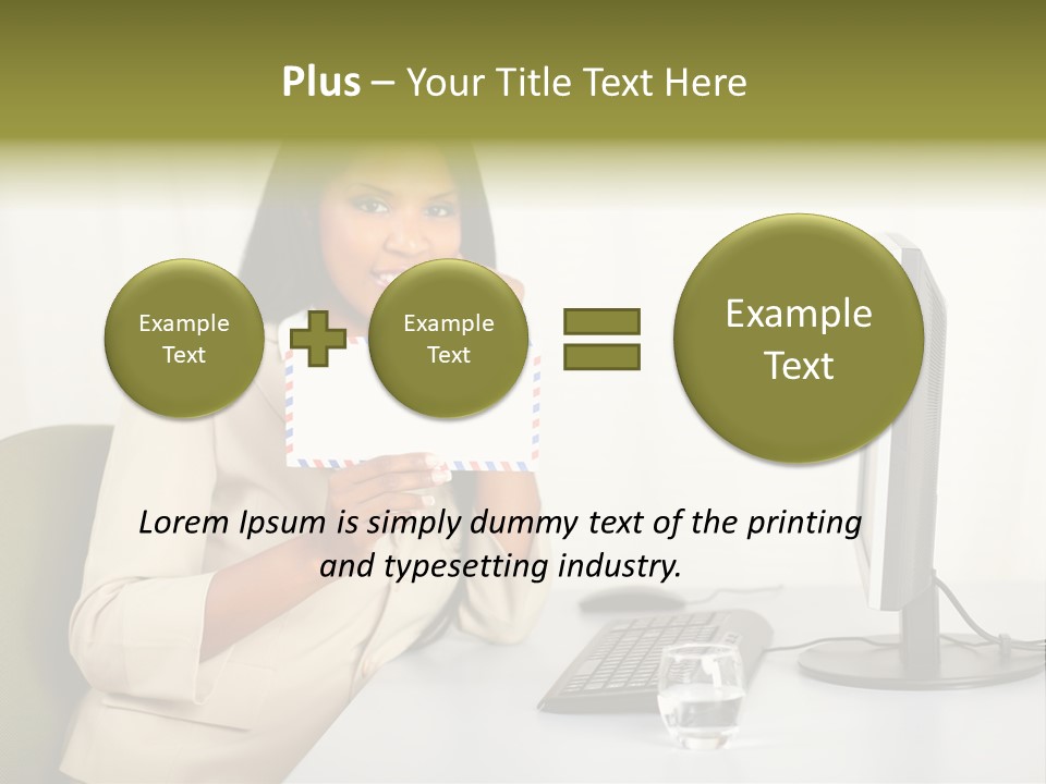 Hand Natural Letter PowerPoint Template