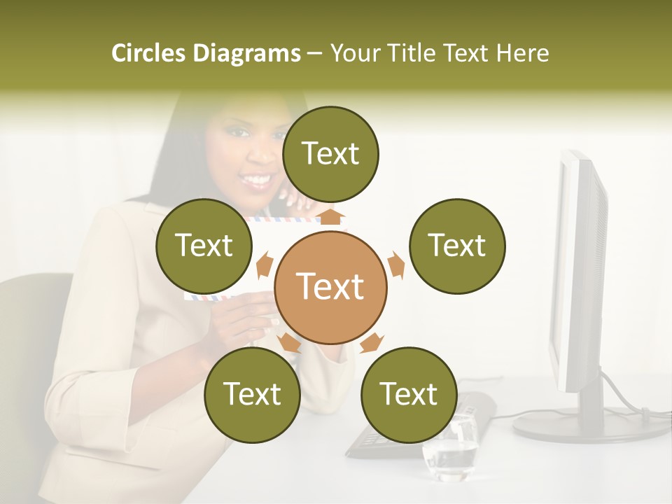 Hand Natural Letter PowerPoint Template