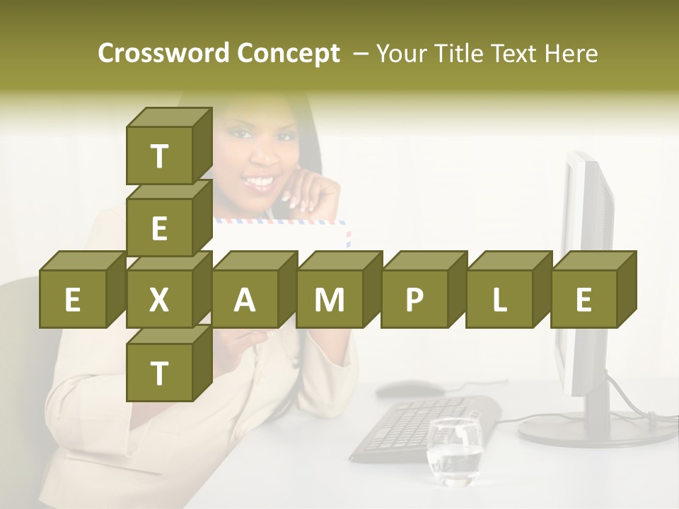 Hand Natural Letter PowerPoint Template