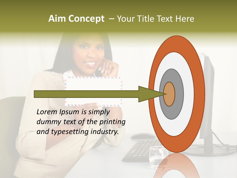 Hand Natural Letter PowerPoint Template