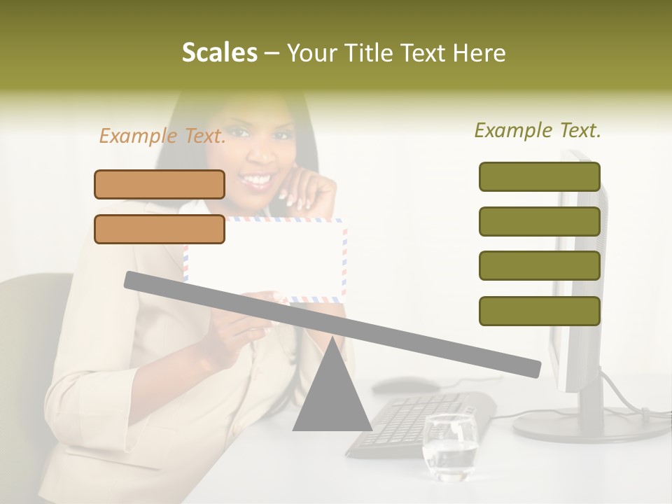 Hand Natural Letter PowerPoint Template
