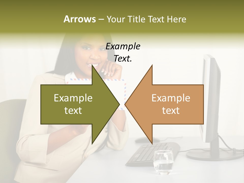 Hand Natural Letter PowerPoint Template