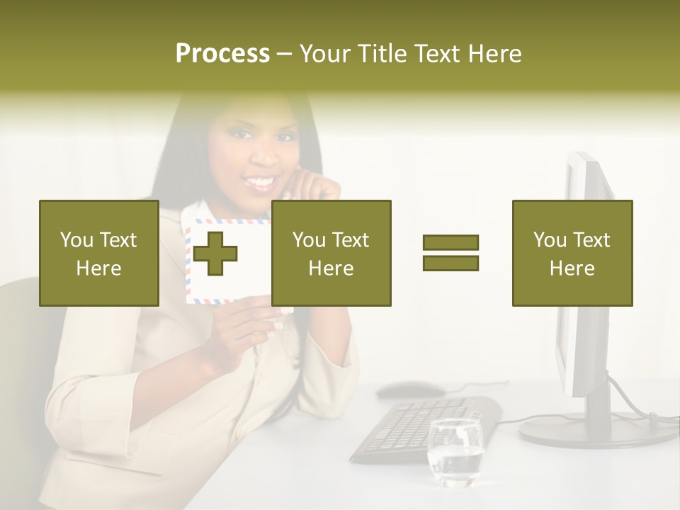 Hand Natural Letter PowerPoint Template