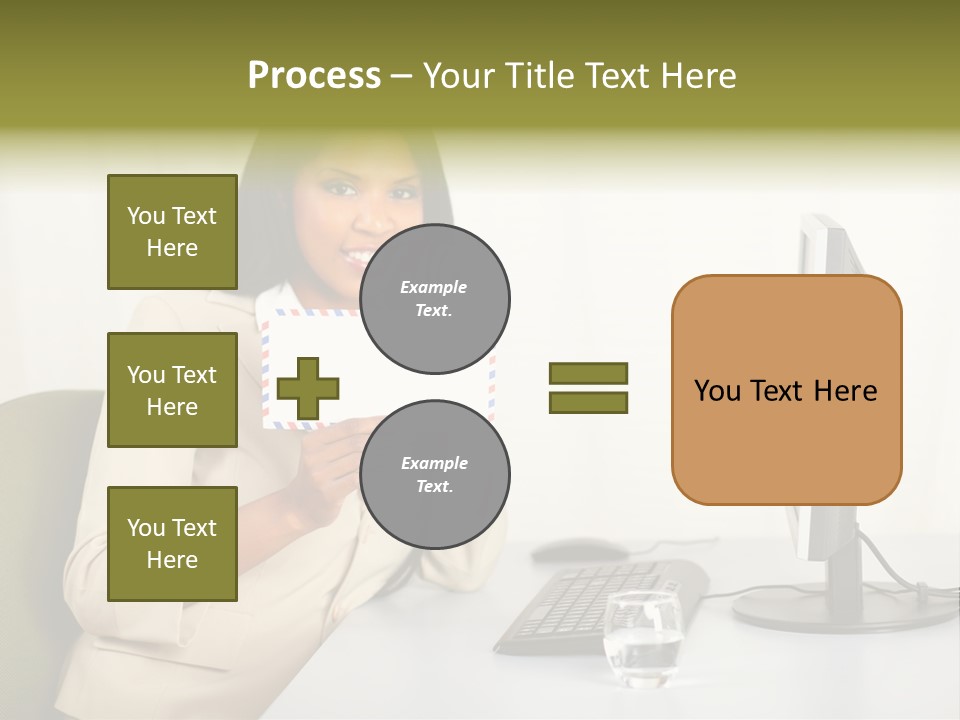 Hand Natural Letter PowerPoint Template