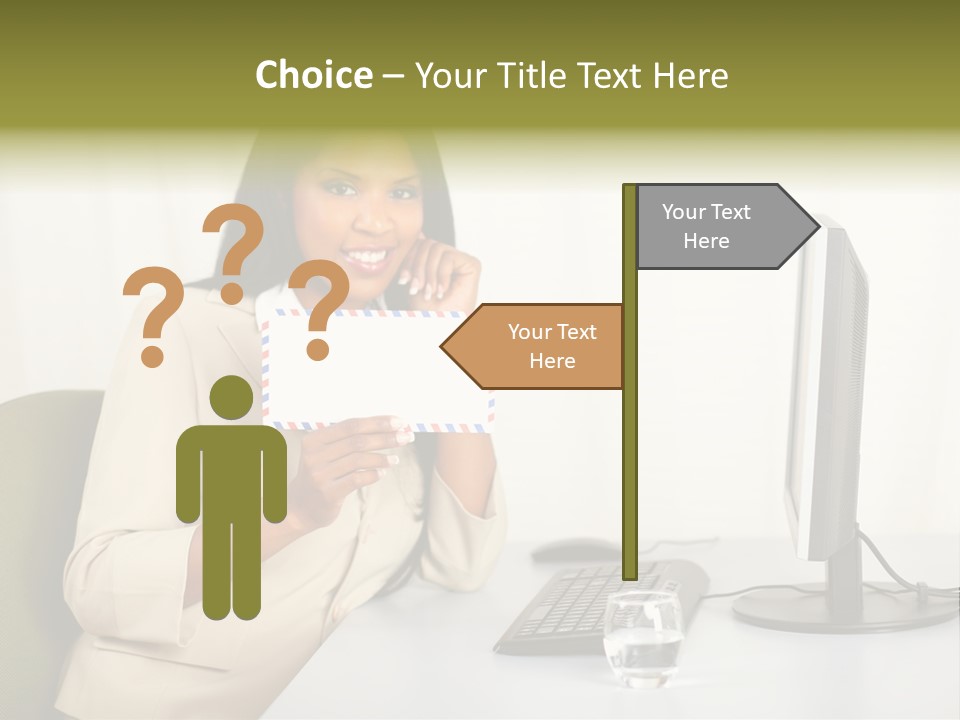 Hand Natural Letter PowerPoint Template