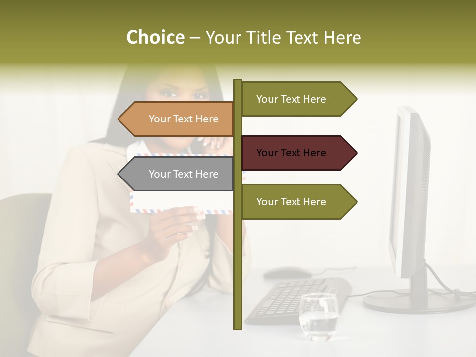 Hand Natural Letter PowerPoint Template