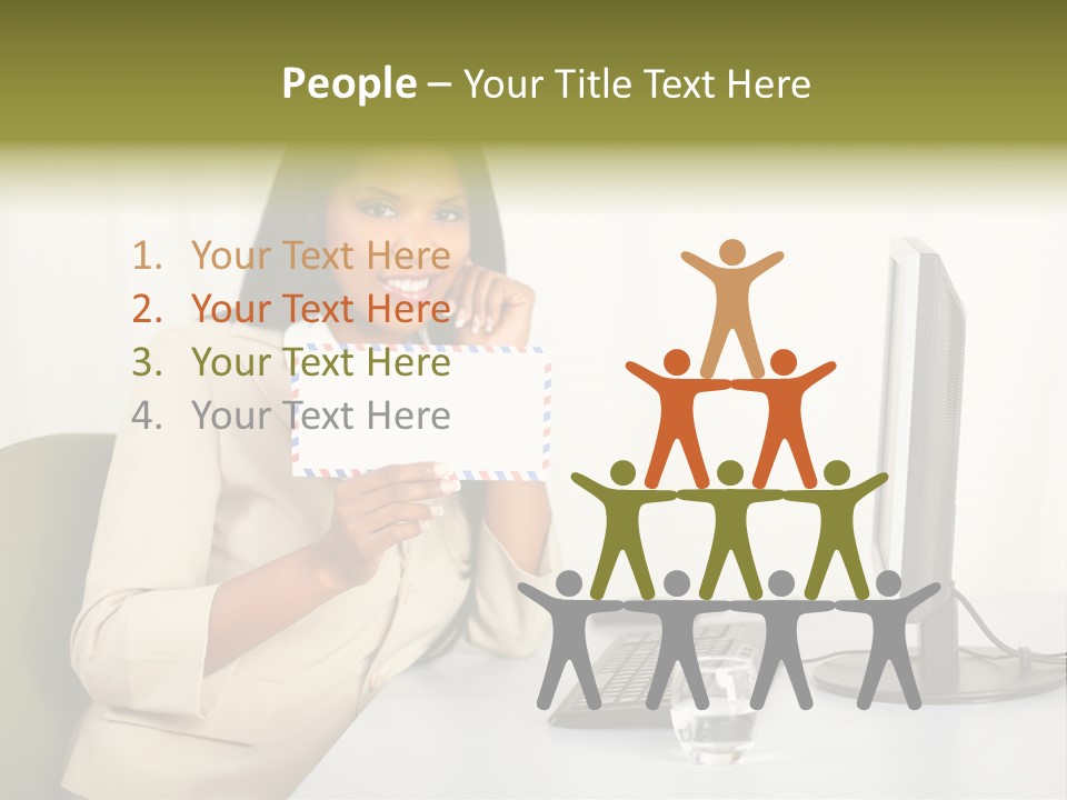 Hand Natural Letter PowerPoint Template