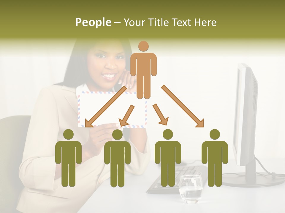 Hand Natural Letter PowerPoint Template