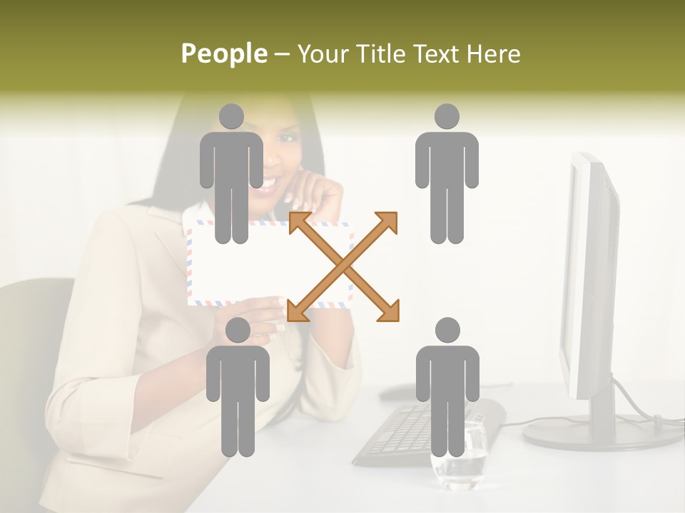 Hand Natural Letter PowerPoint Template