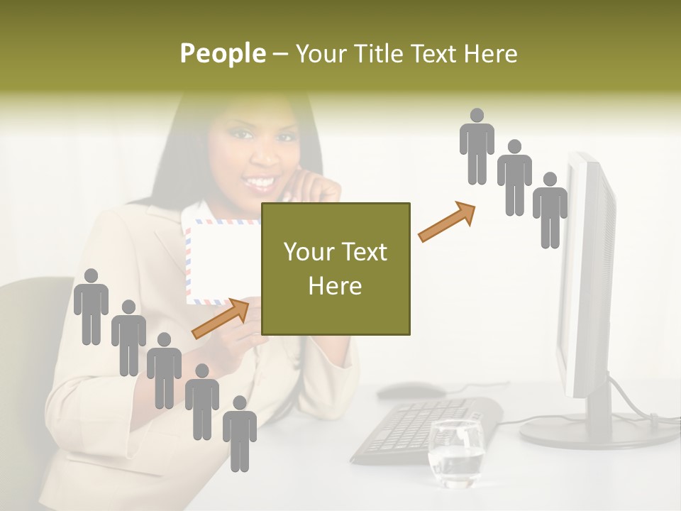 Hand Natural Letter PowerPoint Template