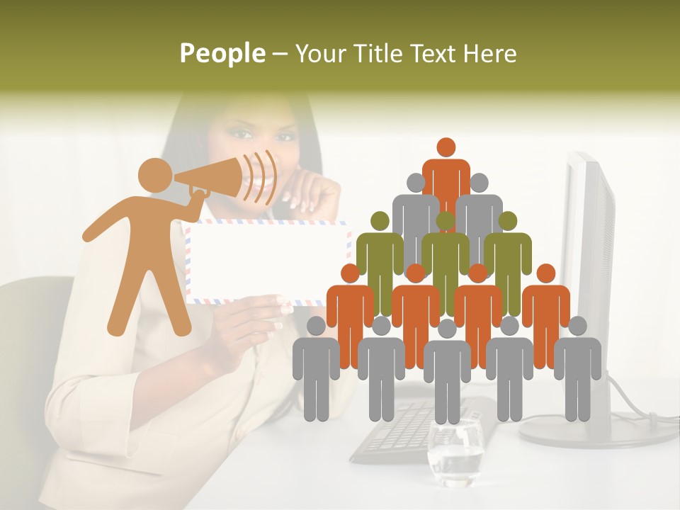 Hand Natural Letter PowerPoint Template