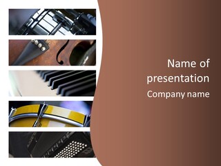 Background Banner Violin PowerPoint Template