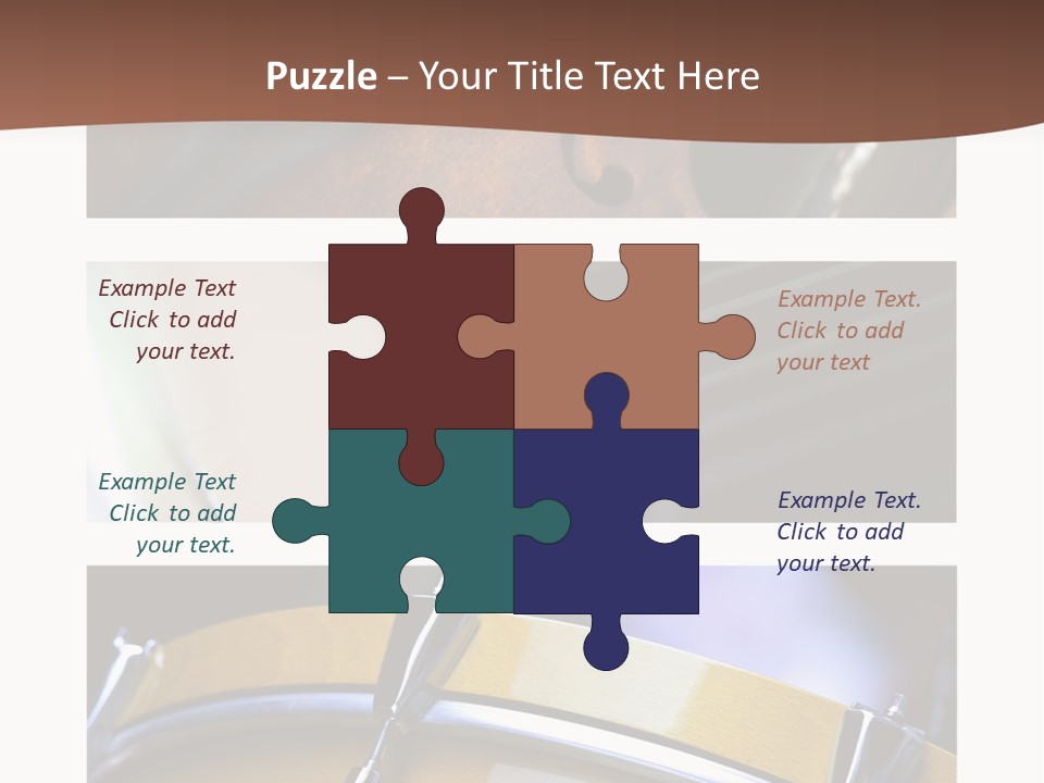 Background Banner Violin PowerPoint Template
